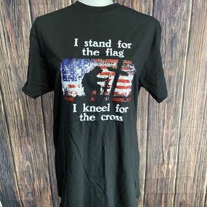 Medium Black I kneel for the Cross Shirt New